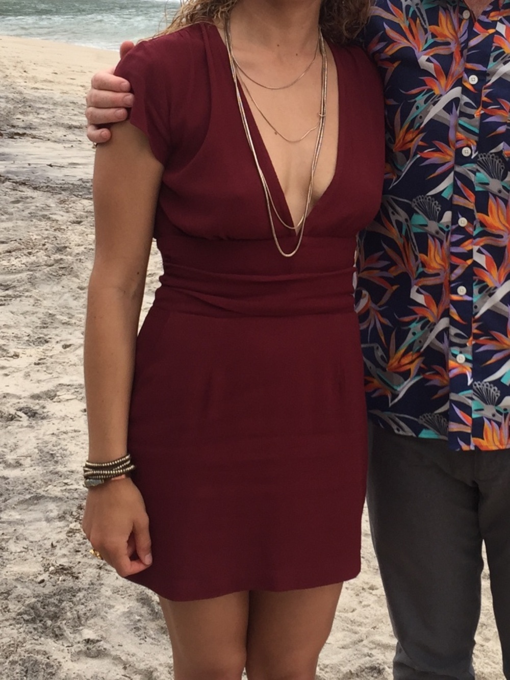 Flynn Skye Maroon Cocktail Dress